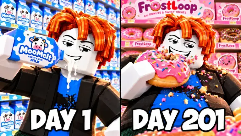 Eat Everything In A Grocery Store (Roblox)