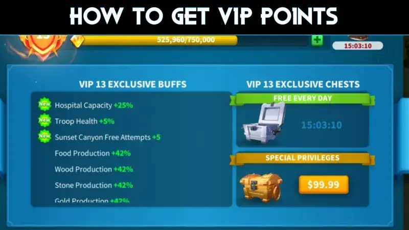 Rise of Kingdoms VIP Points and VIP Levels Guide 2026: All Perks from VIP 1 to VIP 16